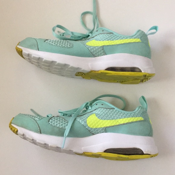 Nike Shoes - NIKE AIR MAX Muse green and yellow athletic shoes